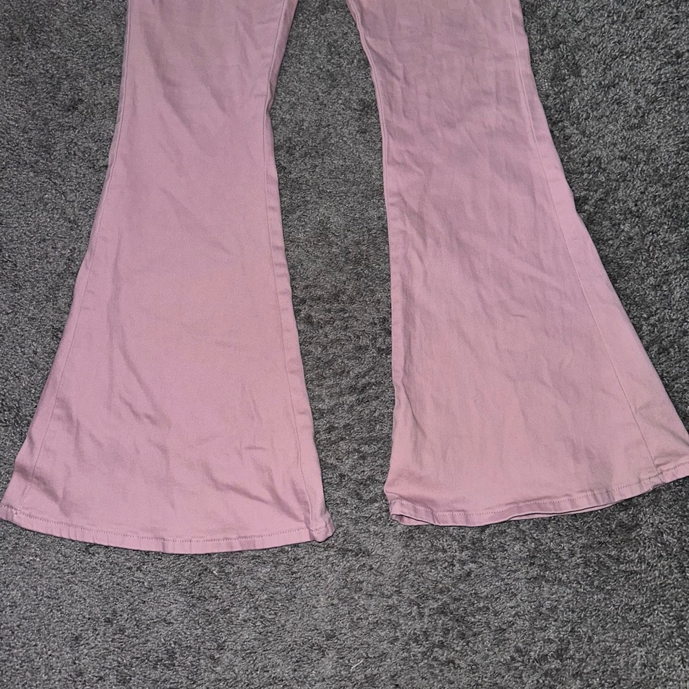 Pink Flared Pants - Picture 3 of 6